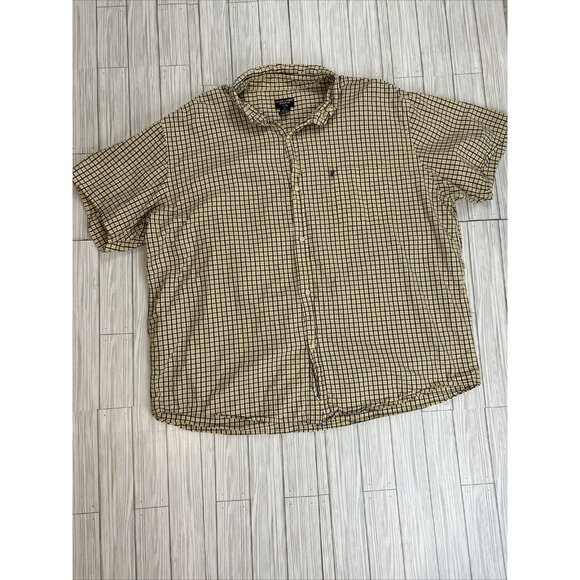 Ralph Lauren Polo Men’s Size XXL‎ Plaid Short Sleeve Button Up Shirt - Picture 3 of 9